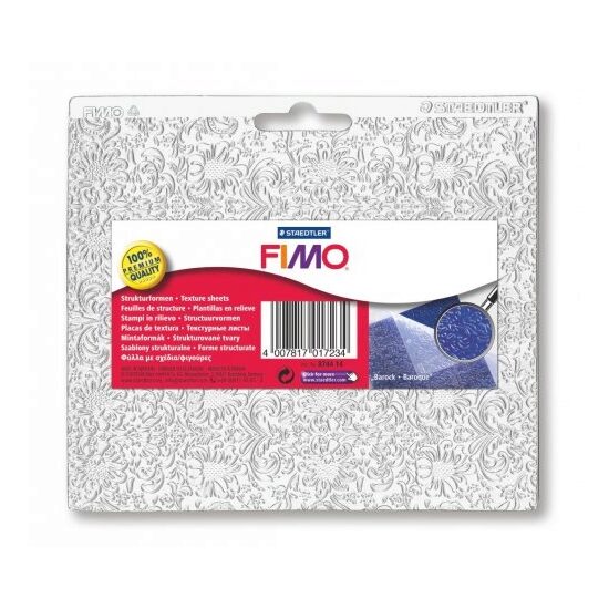 DISCONTINUU 8744-14 Placa de textura FIMO - 16.5 x 14 cm - Baroc