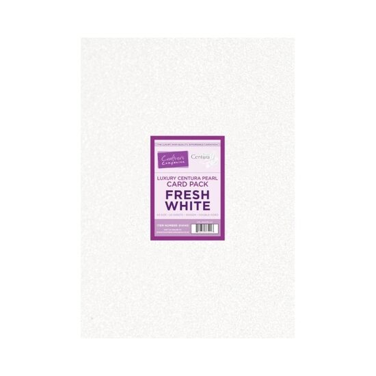 CPL-WHITE-A3 Set 20 coli perlate A3, 320 gr Fresh White - Crafters Companion