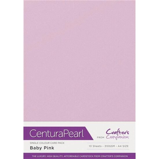 CP10-BPINK Set 10 coli perlate A4, 310gr, Baby Pink - Crafters Companion