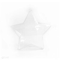 DIAK-007 Stea plastic transparent 8 cm - DP CRAFT