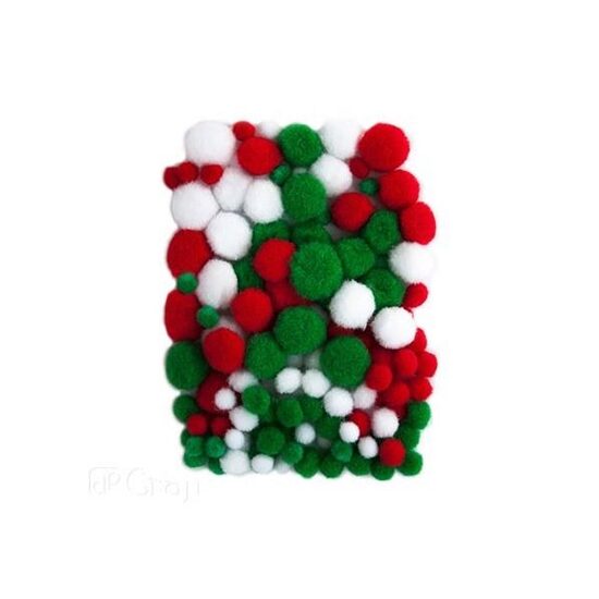 KSPO-033 Set 140 Pom-Pom diverse nuante si marimi - DP CRAFT