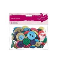 PMA-354317 - Nasturi plastic asortati, 250gr, Brights, dimensiuni diferite - DP-CRAFT