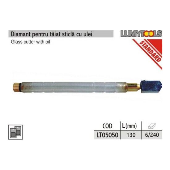 LT05050 Diamant pentru taiat sticla cu ulei, 130 mm - Lumytools