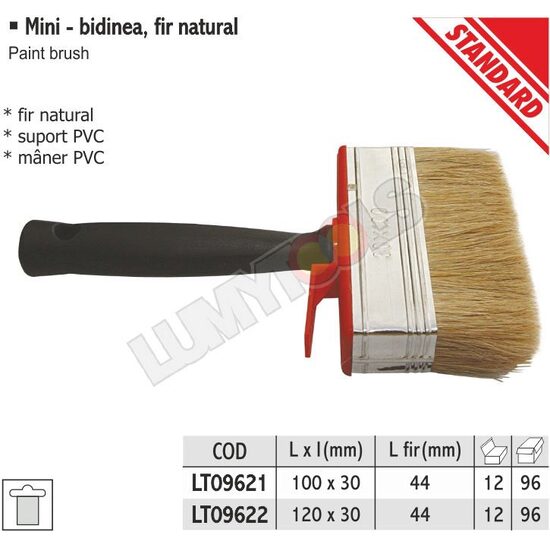 Mini bidinea, fir natural , 100 x 30 mm - Lumytools