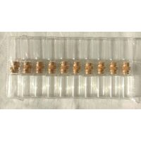 Set 20 sticlute mini cu dop din pluta - 2x5.5cm.h - 357712