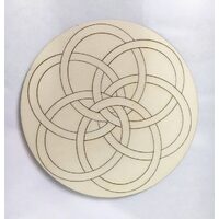 23326 Suport lemn decor, rotund, MANDALLA - model 27 Pentart