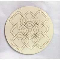 23322 Suport lemn decor, rotund, MANDALLA - model 23 Pentart