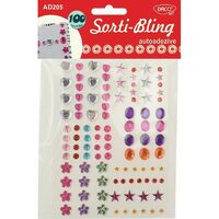 AD205 - Set 100 strasuri asortate autoadezive - Sorti-Bling