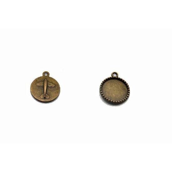 366865D - Medalion rotund bronz 18 mm - ANT-CH