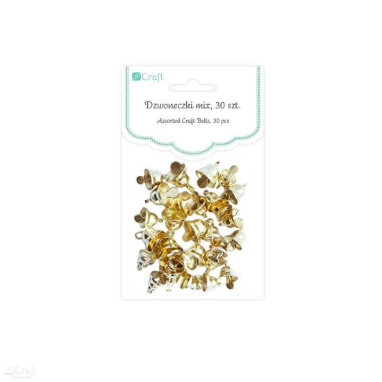 DPME-002 Set 30 clopotei metalici aurii - DP CRAFT