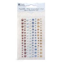 GRKP-001 - Set 120 perlute si strasuri adezive diferite dimensiuni si culori - DP CRAFT