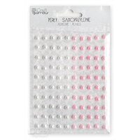 GRPE-001 - Set 100 perlute adezive - albe/roz - DP CRAFT
