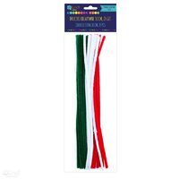 KSDR-027- Sarma plusata 30cm, 25/set - rosu/alb/verde - DP CRAFT