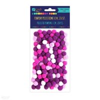 KSPO-028 - Set 120 accesorii pom-pom violet, 1 cm - DP CRAFT