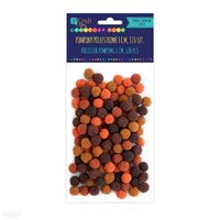 KSPO-031 - Set 120 accesorii pom-pom maro, 1 cm - DP CRAFT