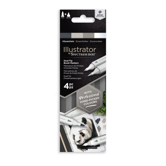 SN-IL4-ESS - Set 4 markere Spectrum Illustrator - Essentials - Crafters Companion