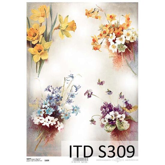 S309 - Hartie decupaj - SOFT - A4, 40gr - ITD