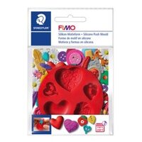 8725-23 - Matrita, mulaj silicon - Inimi - Fimo - DISCONTINUU