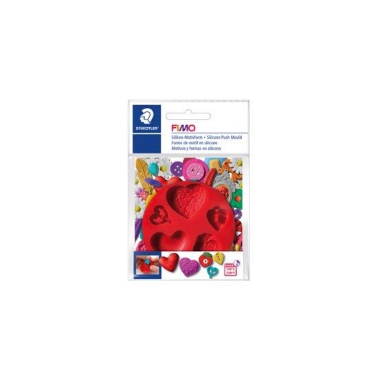 8725-23 - Matrita, mulaj silicon - Inimi - Fimo - DISCONTINUU