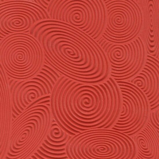 CE95012 - Placa de textura, stampila cauciuc - 9x9cm - Cernit - Spirals