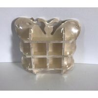 11275 - Suport patrat placaj cu fluturas - Pentart - 20x20x3.5cm