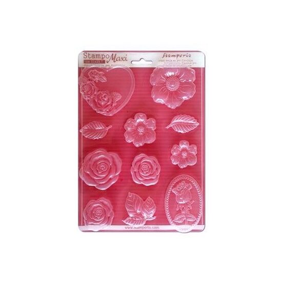 K3PTA430 - Matrita plastic A4 - 21x29cm - Roses - Stamperia