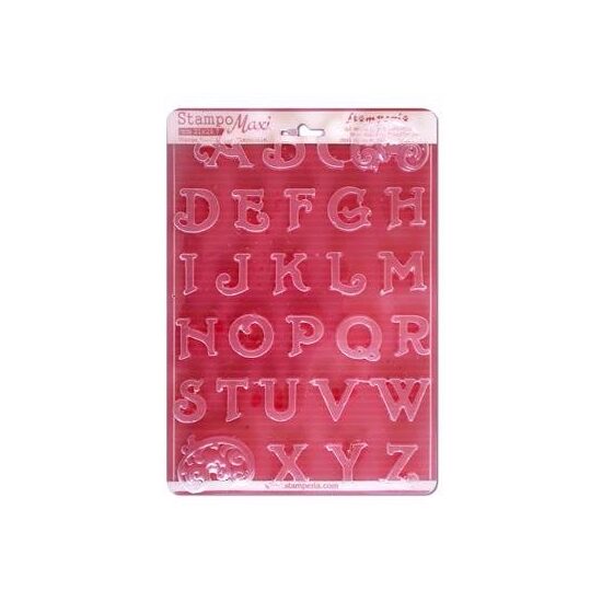 K3PTA433 - Matrita plastic A4 - 21x29cm - Capital letters - Stamperia