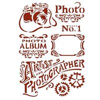 KSG394 - Sablon 21 X 29.7 cm - Artist and photographer - Stamperia