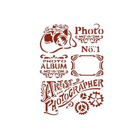 KSG394 - Sablon 21 X 29.7 cm - Artist and photographer - Stamperia