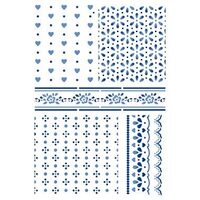 KSG400 - Sablon 21 X 29.7 cm - Stoffine e pizzi - Stamperia