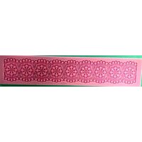 27554 Mulaj silicon - 39.5x8x0.4 cm - friza cu floricele Pentart