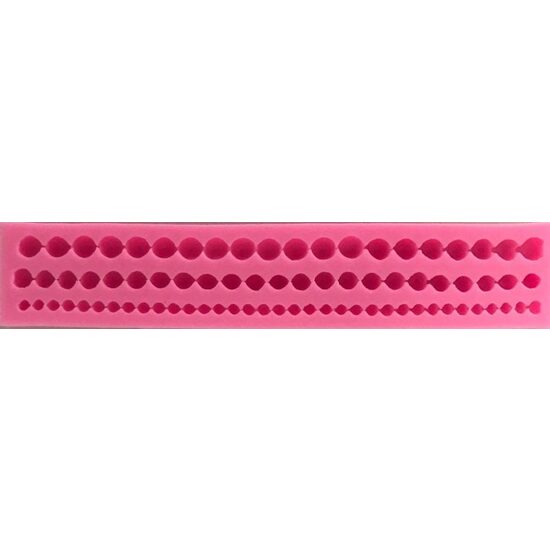 26655 Mulaj silicon - 22x4x1.3 cm - friza cu margele - Pentart