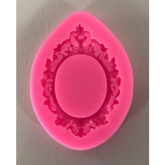 29947 Mulaj silicon oval - 6.6x9x1cm - rama ovala - Pentart