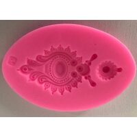 26652 Mulaj silicon oval - 7.5x11.2x1cm - ornamente - Pentart