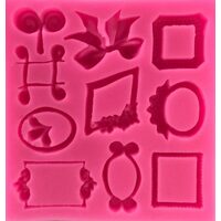 29943 Mulaj silicon dreptunghiular -10.3x9.8x1cm - rame - Pentart