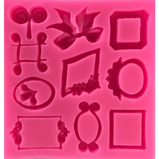 29943 Mulaj silicon dreptunghiular -10.3x9.8x1cm - rame - Pentart