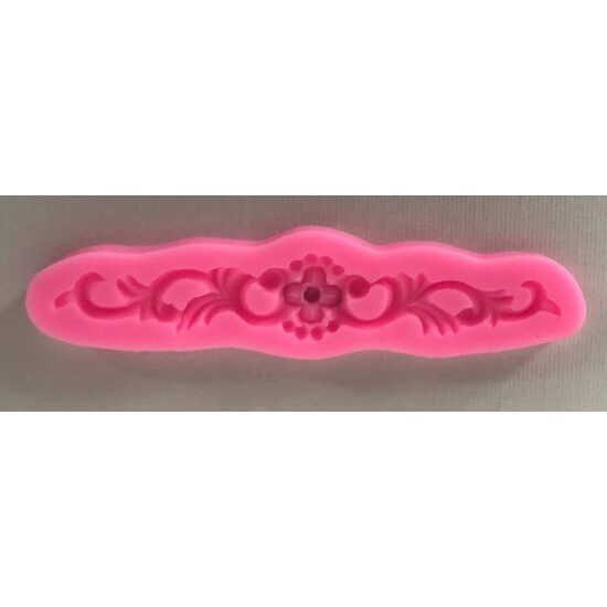 Matrita, mulaj silicon roz - element floral - 27549 - Pentart