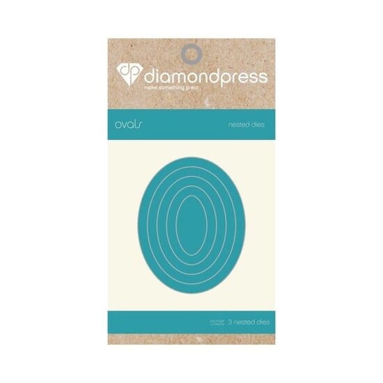 DP1182 Set 5 cuttere - Nested Ovals - Diamond Press