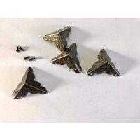 27511 - Set 10 coltare bronz 25x25mm fara suruburi - Pentart