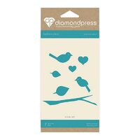 DP1198 Set 7 cuttere Fashion - Birds and Branch - Diamond Press