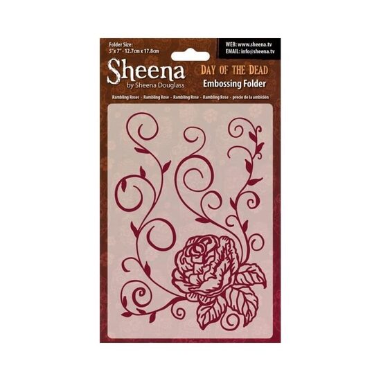 SD-EF-ROSE Placa embosare Rambling Rose - Crafters Companion