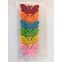 23216 - Set 6 figurine fetru - fluturi 4x5cm - Pentart