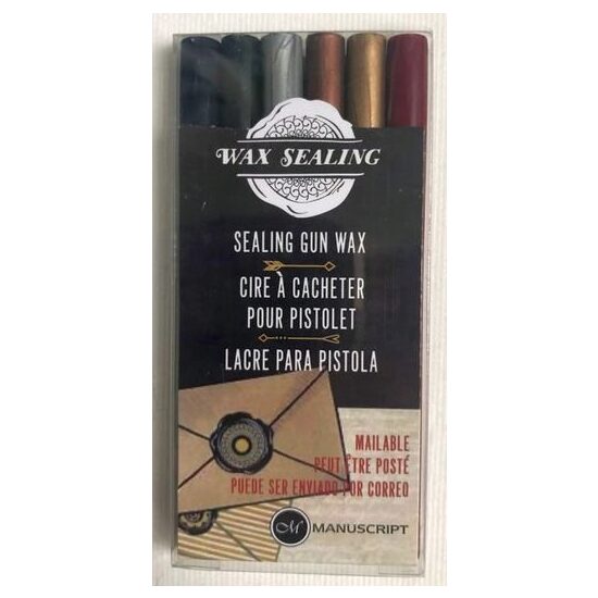 MSH7626AST - Set 6 batoane de ceara rotunde pentru sigiliu - 9.8 cm x 0.7 mm - assorted