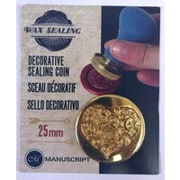 MSH738ORNT - Sigiliu pentru ceara - 2.5 cm - inima