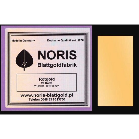 055-080080b - Foita de aur - 23 k - Red Gold - fara transfer / 1 plic - Noris