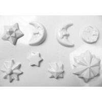 24576 Matrita 3D pt. gips - luna - stele - Pentart