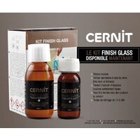 Kit Finish Glass Cernit - Lac sticlos bicomponent 120ml + 60ml