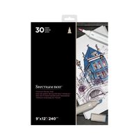 SPECN-MPAD9 Bloc Spectrum noir 22.7 x 30 cm, 30 file albe, 240 gr/mp Crafters Companion