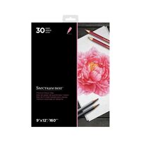 SPECN-PPAD9 Bloc Spectrum noir 22.7 x 30 cm, 30 file albe, 160 gr/mp Crafters Companion