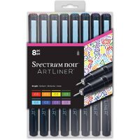 SPECN-AL8-BRI Set 8 linere, diverse culori, Artliner 0.3 BRIGHT - Crafters Companion